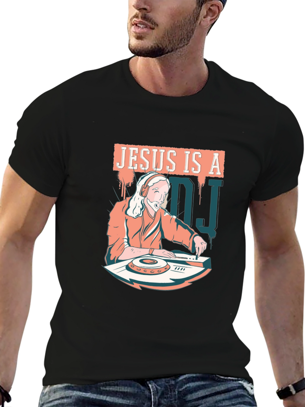 Jesus is a DJ Graphic T-Shirt