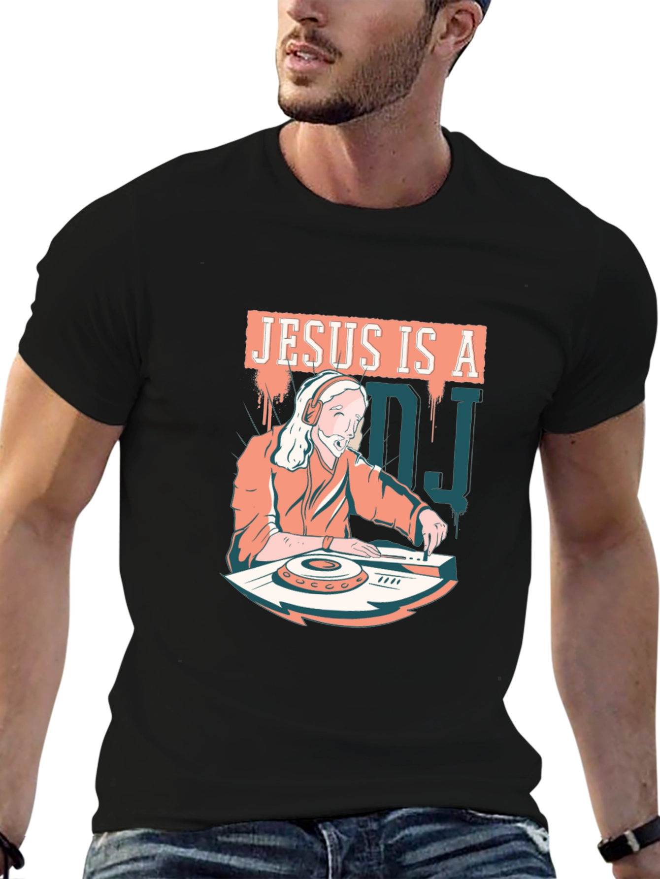 Jesus is a DJ Graphic T-Shirt