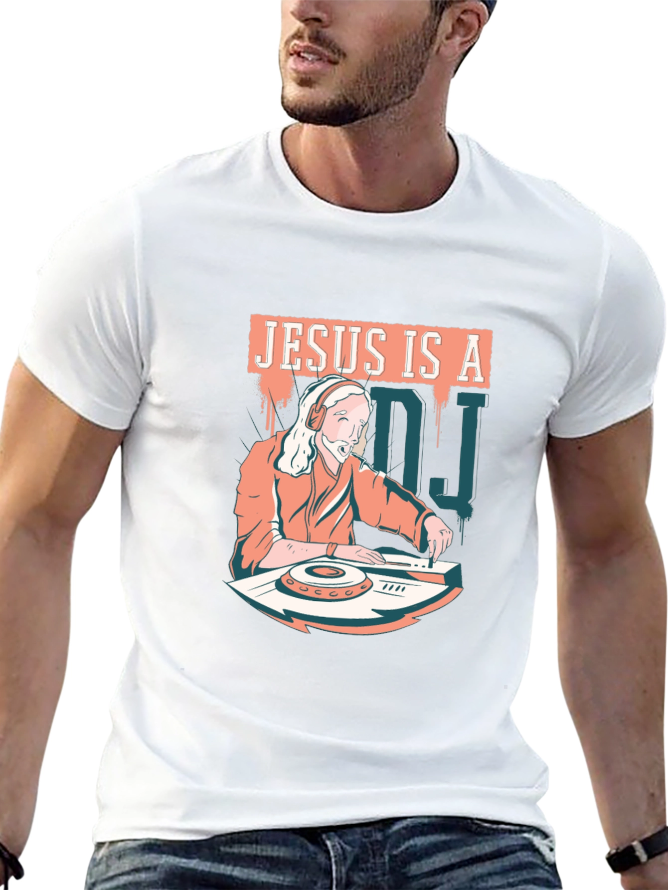 Jesus is a DJ Graphic T-Shirt