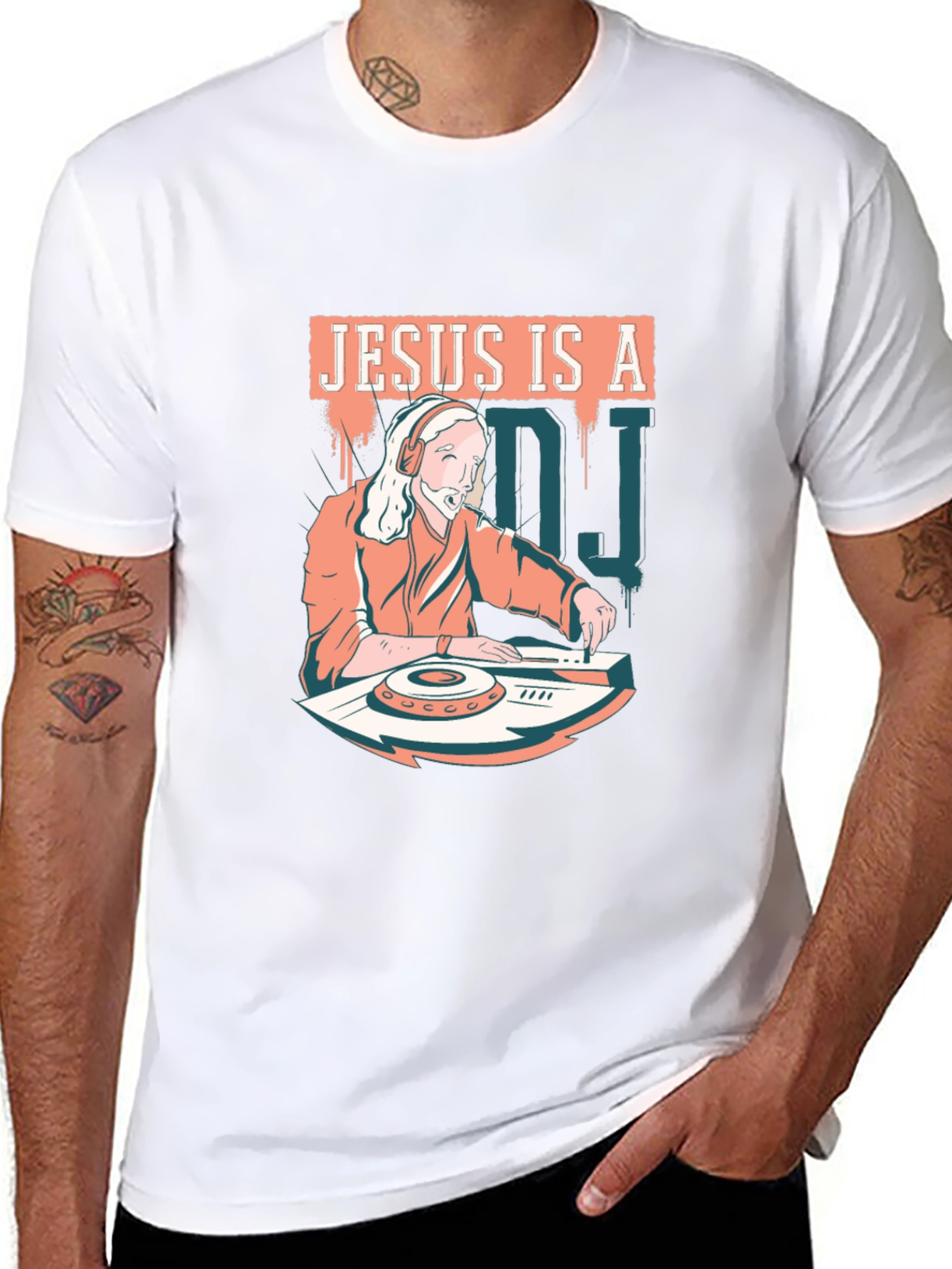 Jesus is a DJ Graphic T-Shirt