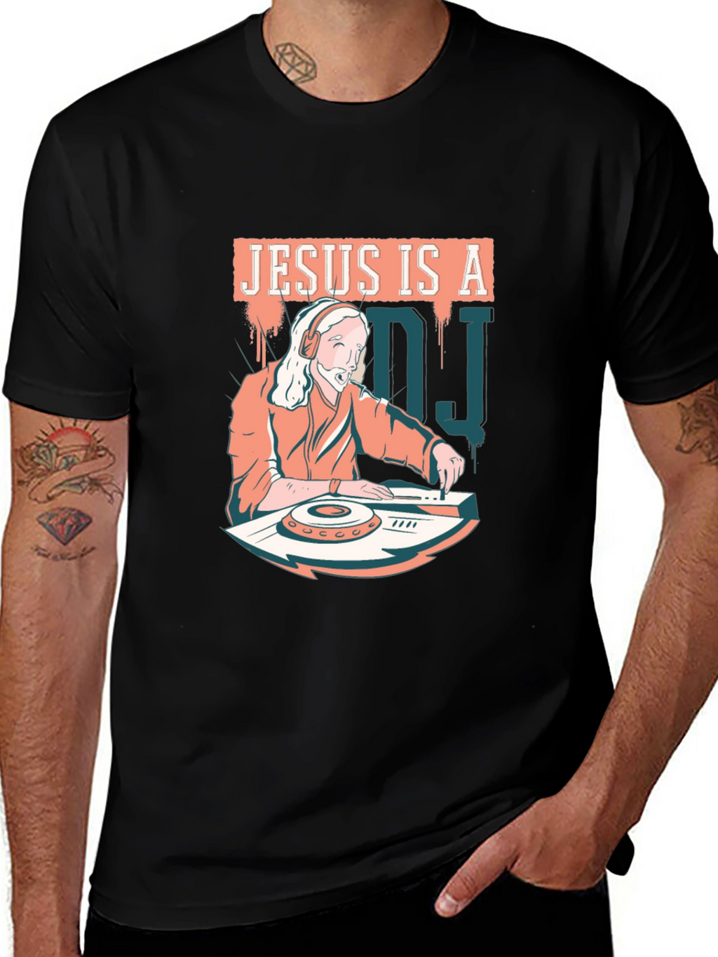 Jesus is a DJ Graphic T-Shirt