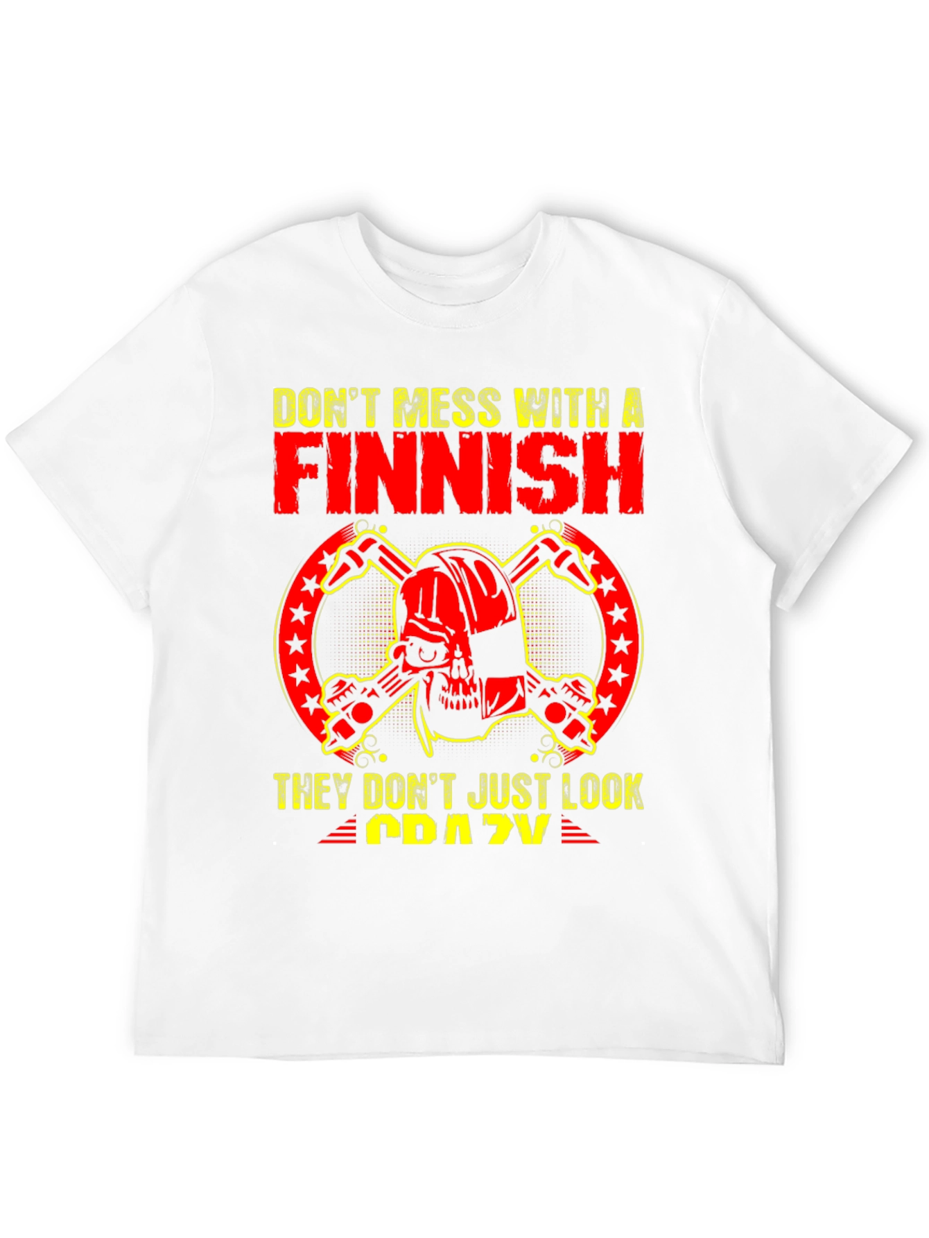 Finnish Crazy Graphic Tee - Black