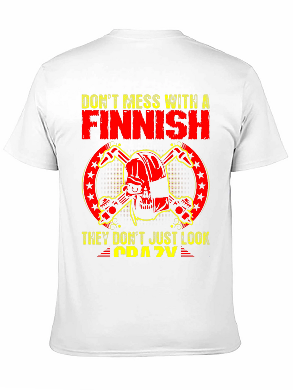 Finnish Crazy Graphic Tee - Black