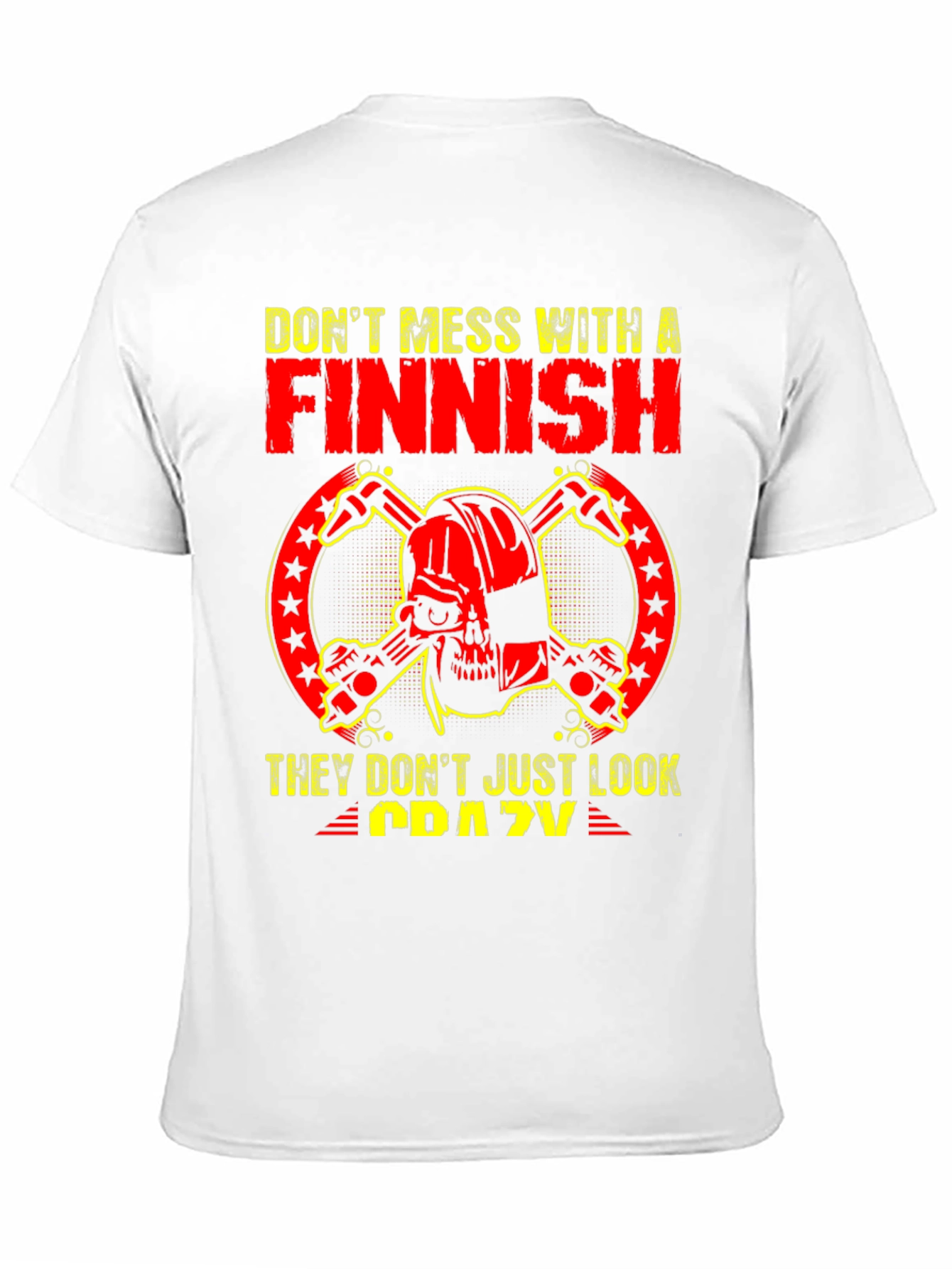 Finnish Crazy Graphic Tee - Black