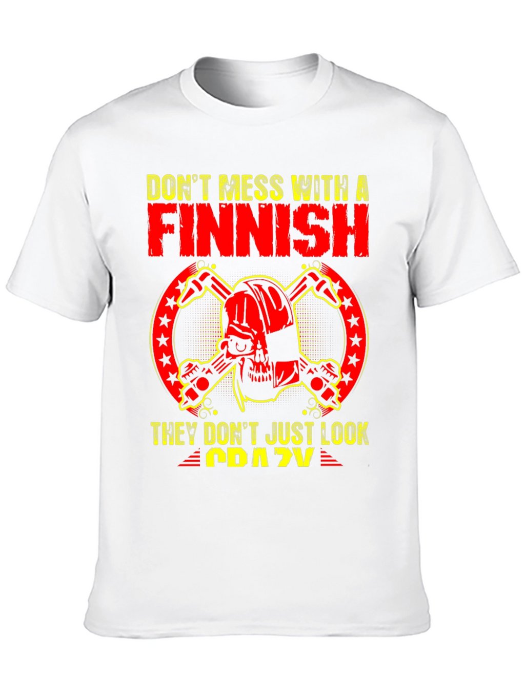 Finnish Crazy Graphic Tee - Black