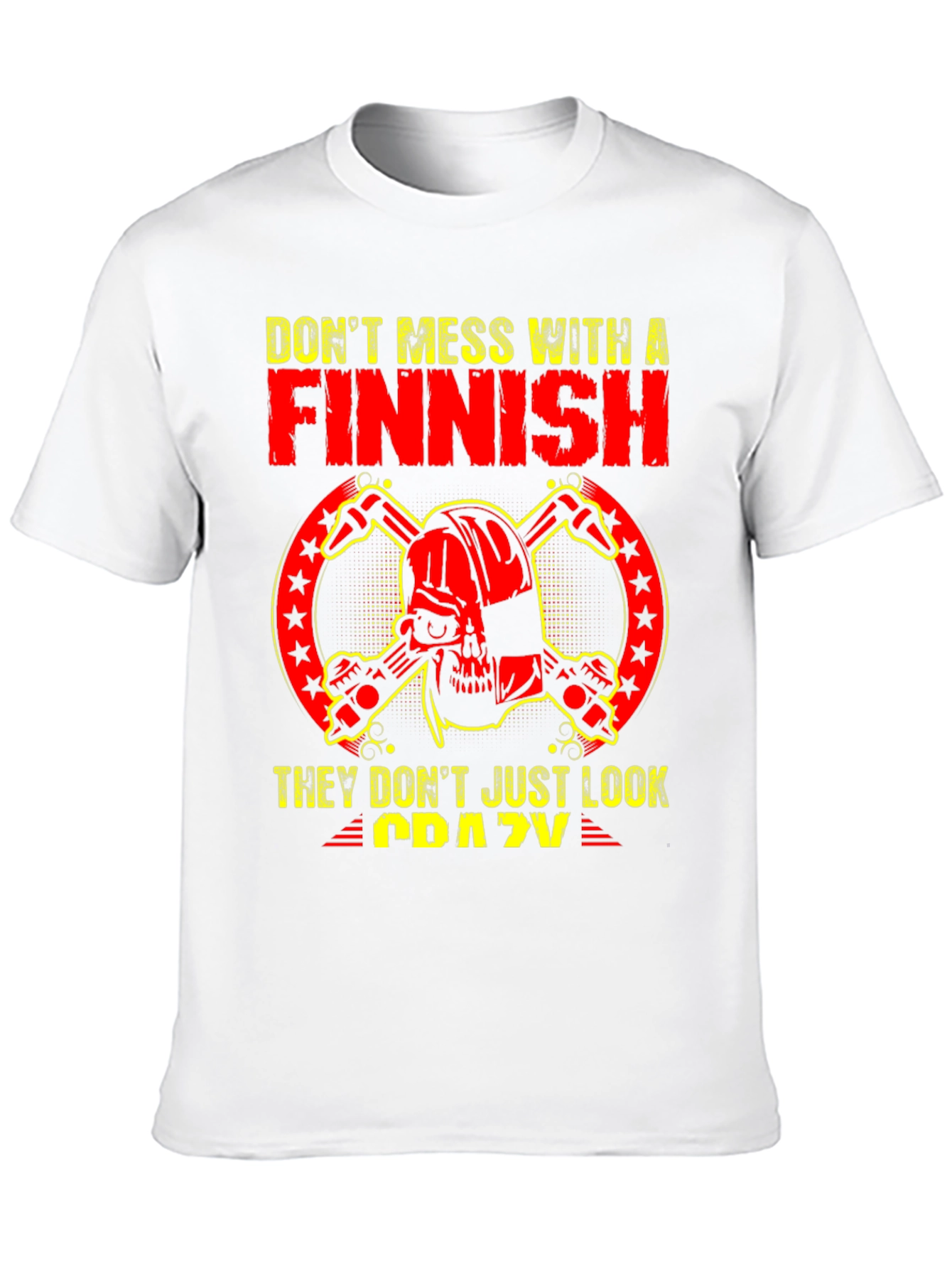 Finnish Crazy Graphic Tee - Black