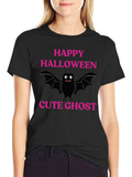 Happy Halloween Cute Ghost Graphic T-Shirt