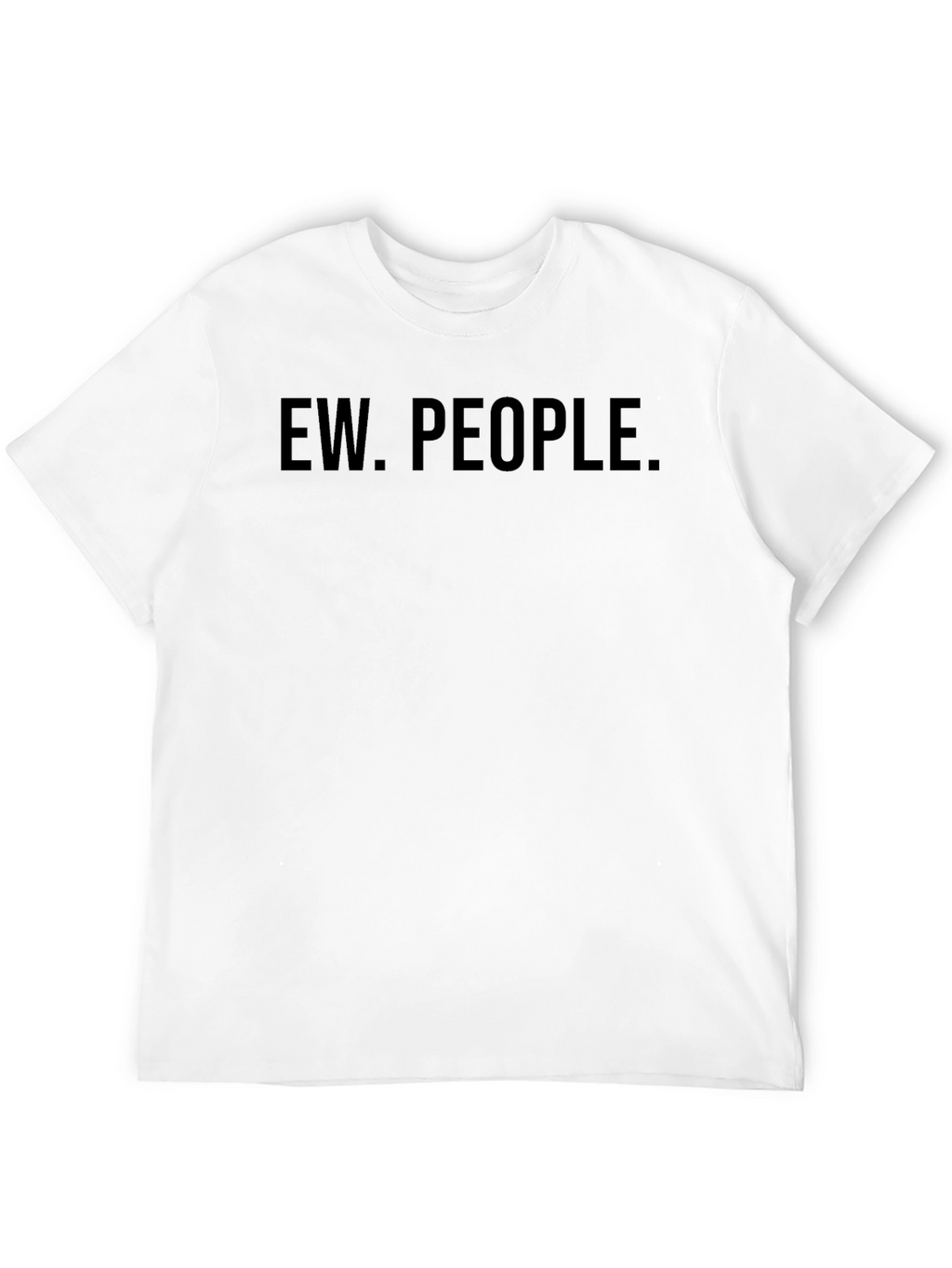 Ew. People. Graphic Tee - Black Casual T-Shirt
