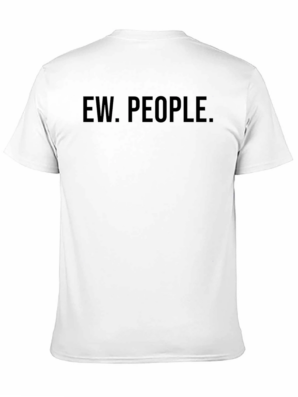 Ew. People. Graphic Tee - Black Casual T-Shirt