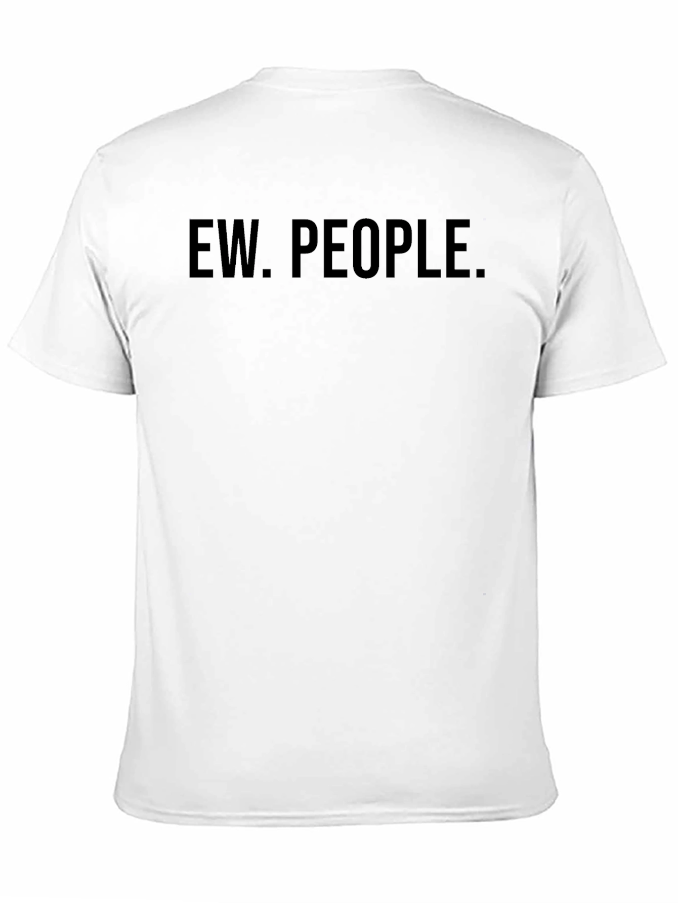 Ew. People. Graphic Tee - Black Casual T-Shirt