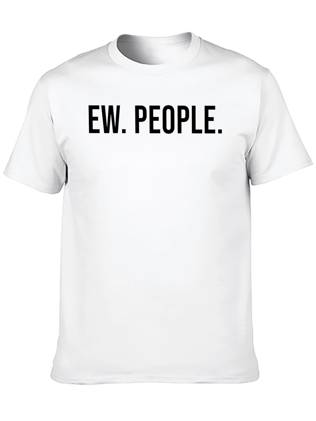 Ew. People. Graphic Tee - Black Casual T-Shirt