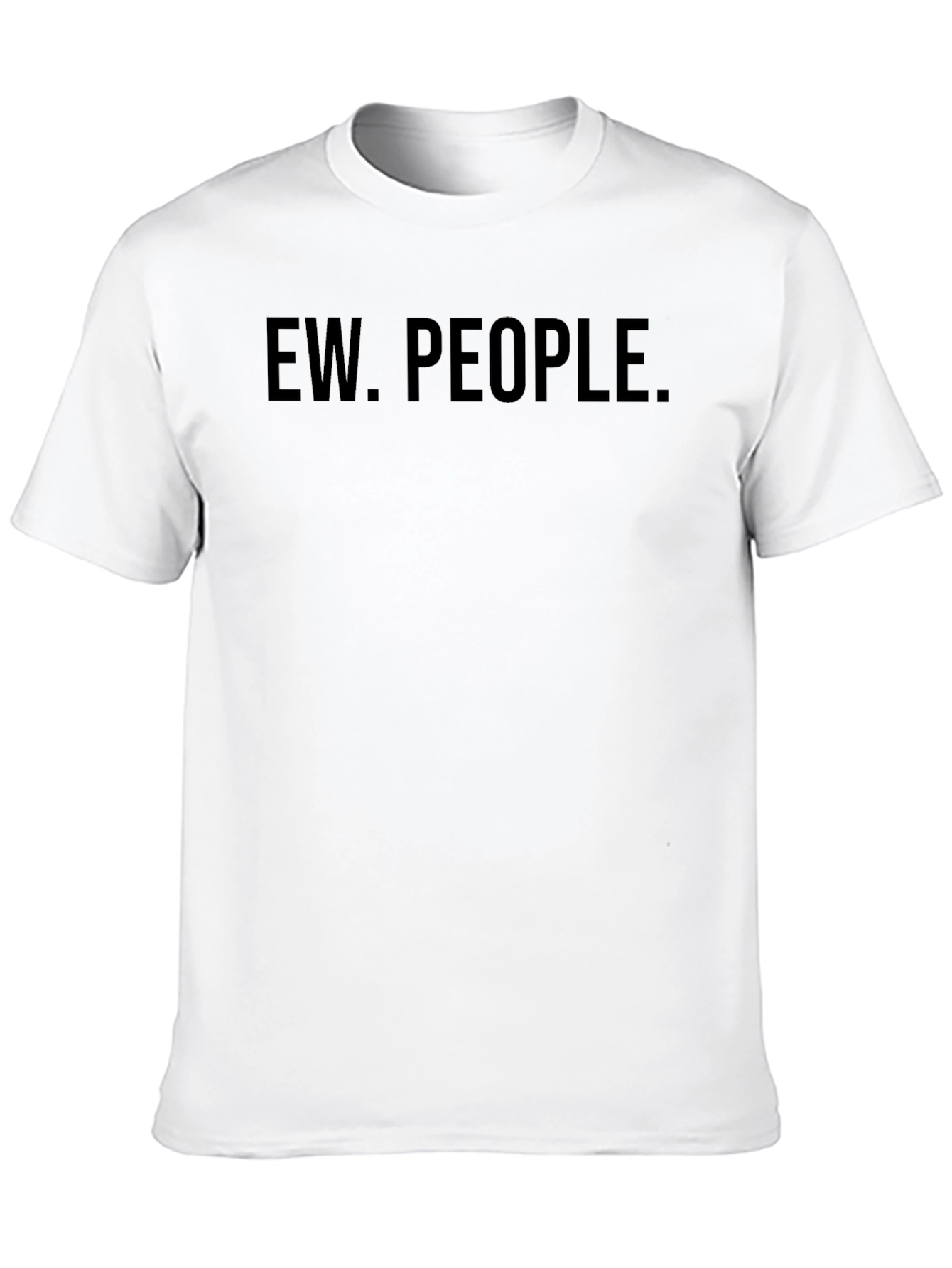 Ew. People. Graphic Tee - Black Casual T-Shirt