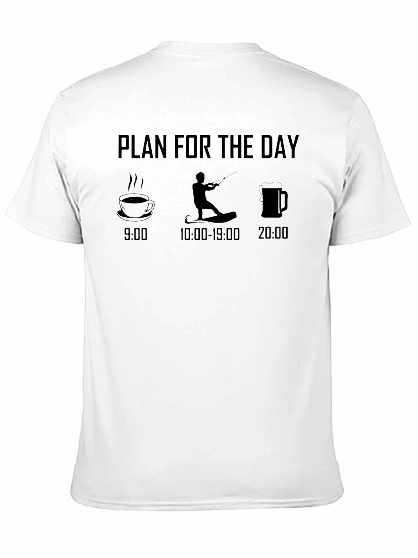 Plan for the Day Tee: Coffee Wakeboard Beer