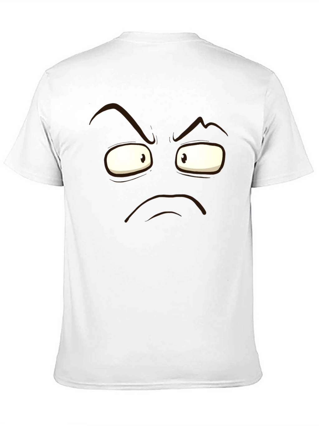 Grumpy Face Graphic Black T-Shirt