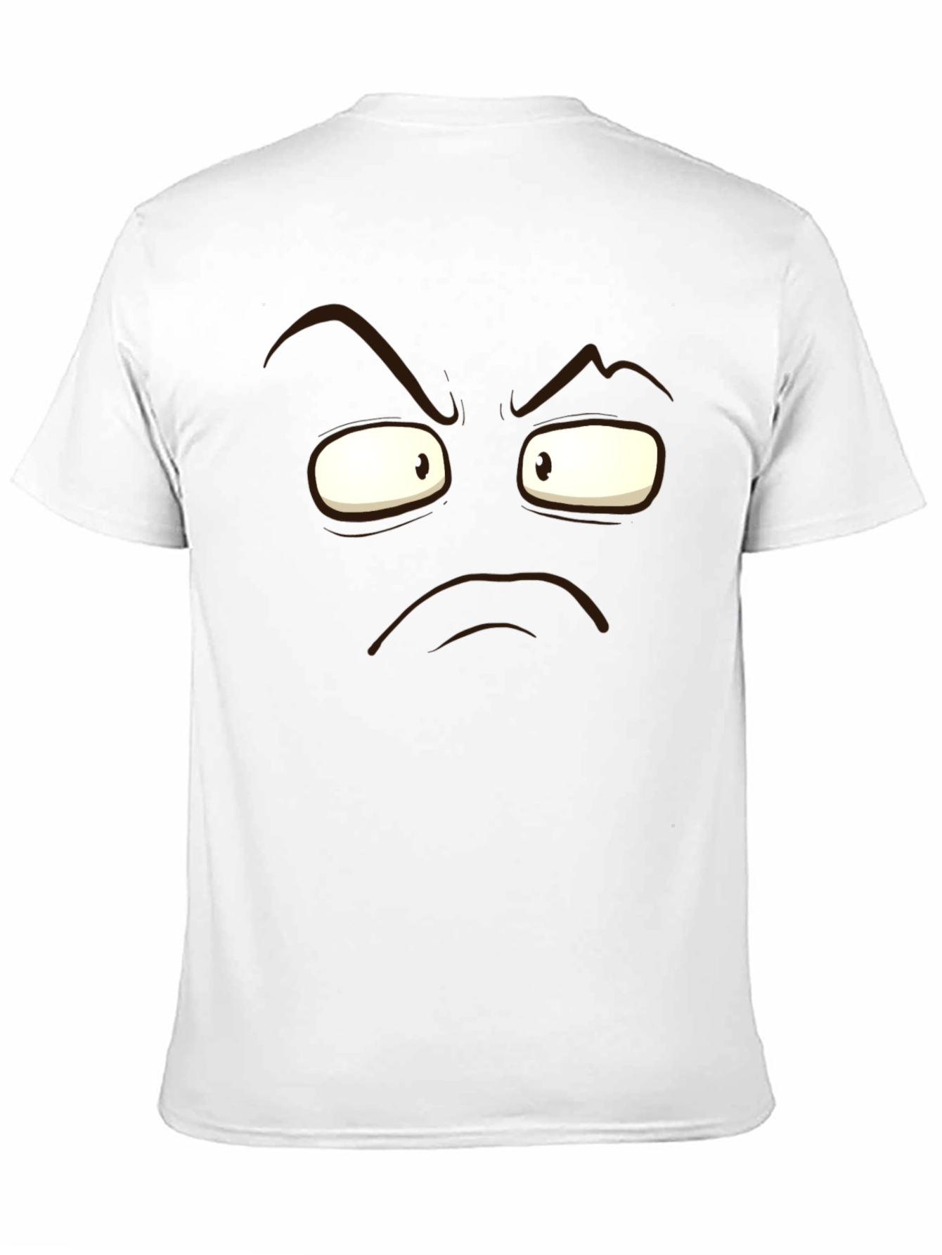 Grumpy Face Graphic Black T-Shirt