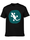 Gecko Graphic Tee - Modern Black T-Shirt