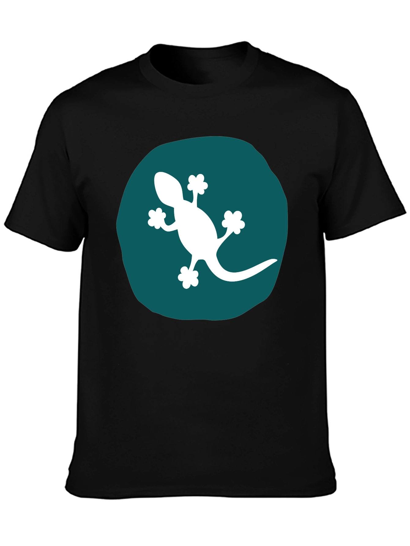 Gecko Graphic Tee - Modern Black T-Shirt