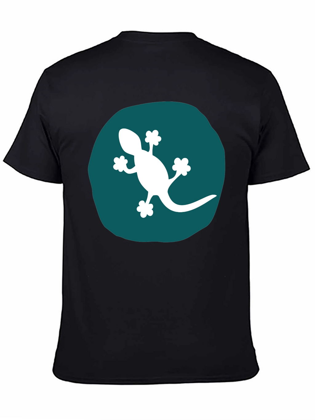 Gecko Graphic Tee - Modern Black T-Shirt