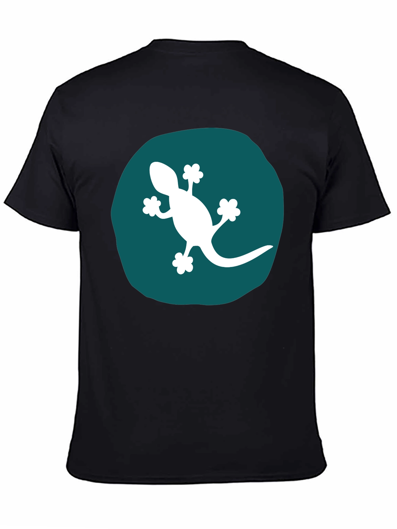 Gecko Graphic Tee - Modern Black T-Shirt