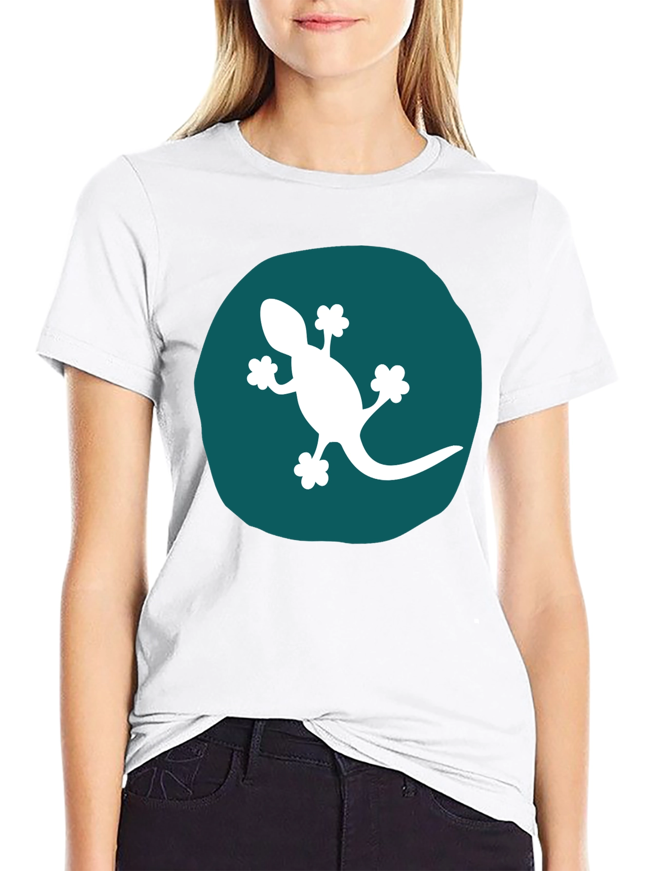 Gecko Graphic Tee - Modern Black T-Shirt