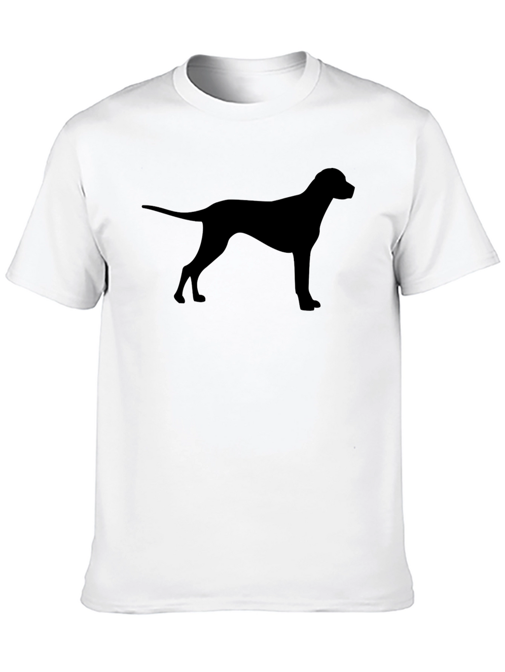 Dog Silhouette T-Shirt - Black