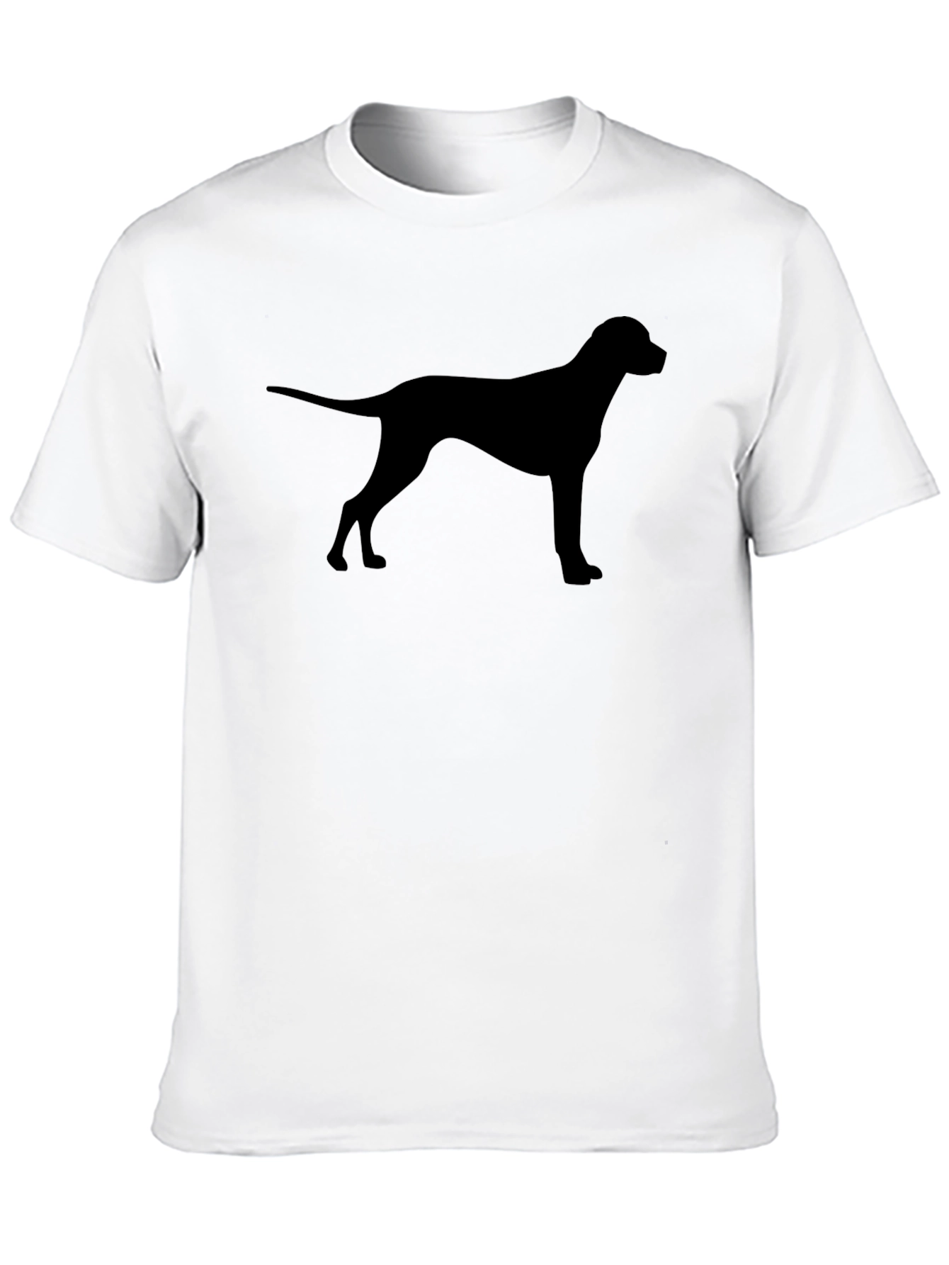 Dog Silhouette T-Shirt - Black