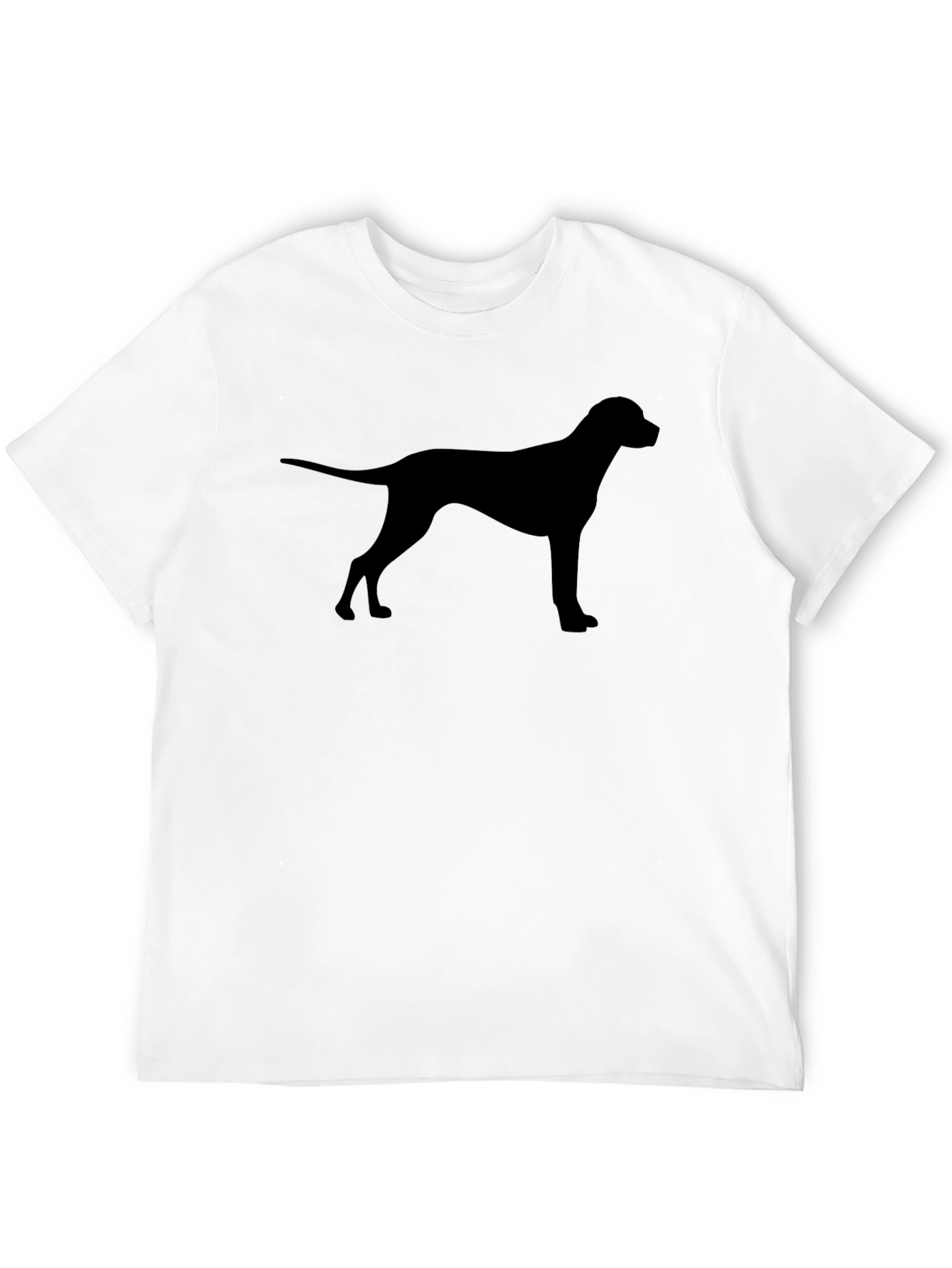 Dog Silhouette T-Shirt - Black