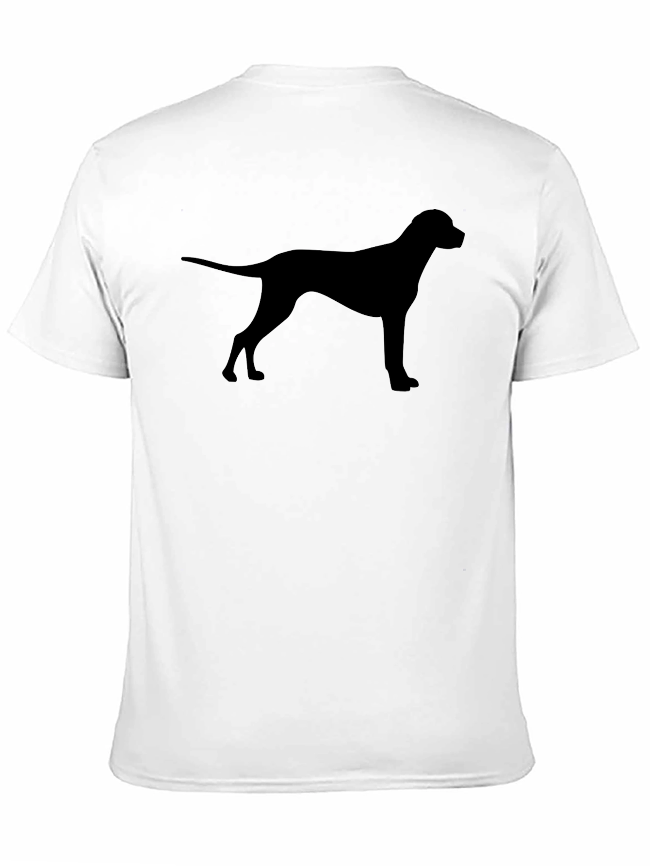 Dog Silhouette T-Shirt - Black