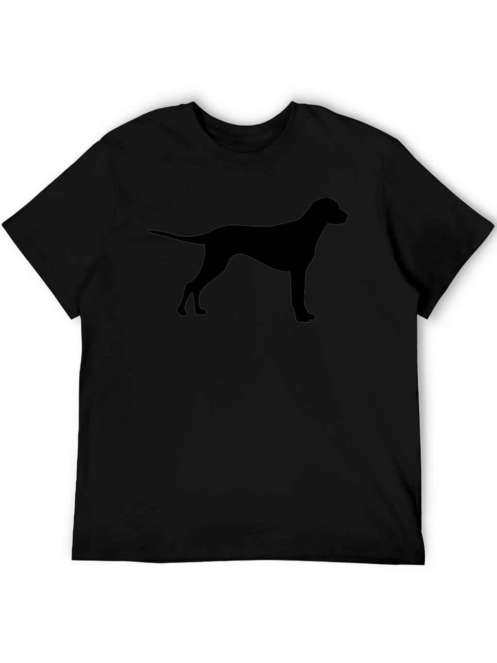 Dog Silhouette T-Shirt - Black