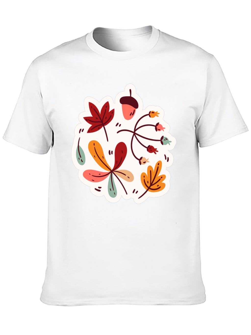 Autumn Leaves Graphic T-Shirt - Stylish Fall Design