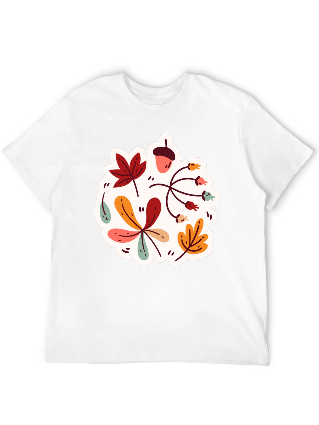 Autumn Leaves Graphic T-Shirt - Stylish Fall Design
