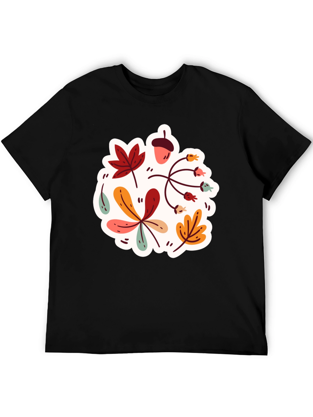 Autumn Leaves Graphic T-Shirt - Stylish Fall Design