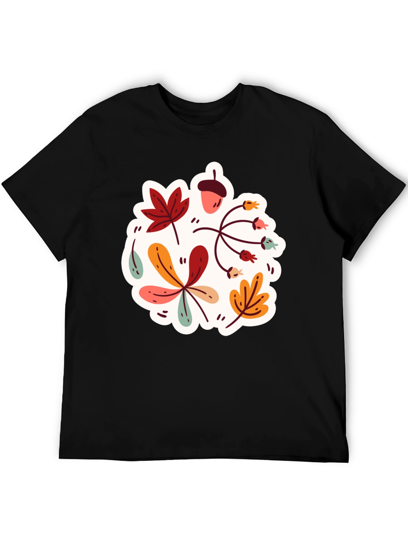 Autumn Leaves Graphic T-Shirt - Stylish Fall Design