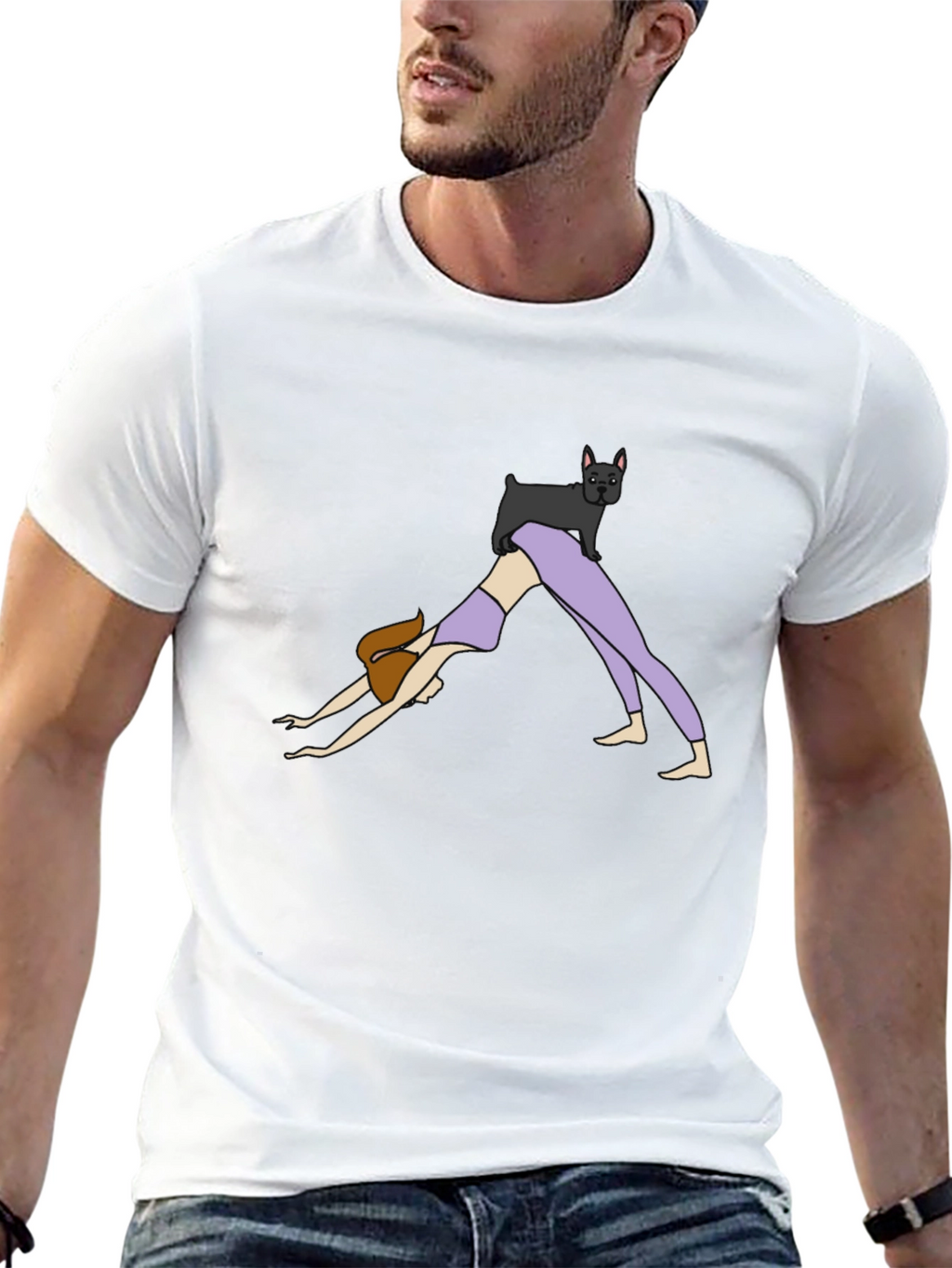 Yoga Dog T-Shirt - Downward Dog Pose Tee