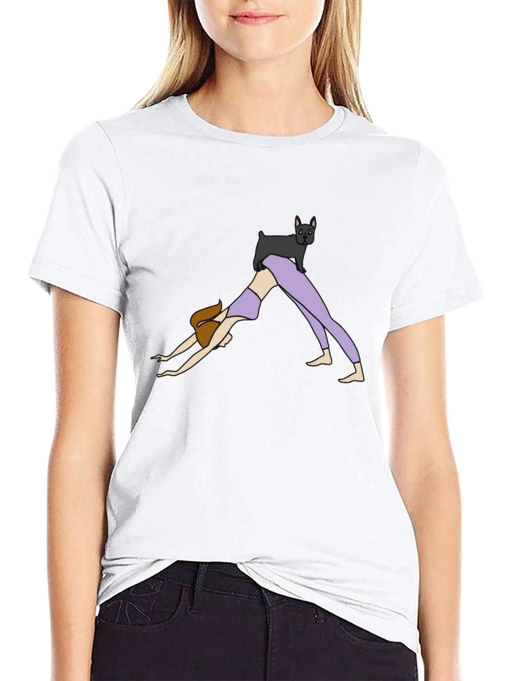 Yoga Dog T-Shirt - Downward Dog Pose Tee