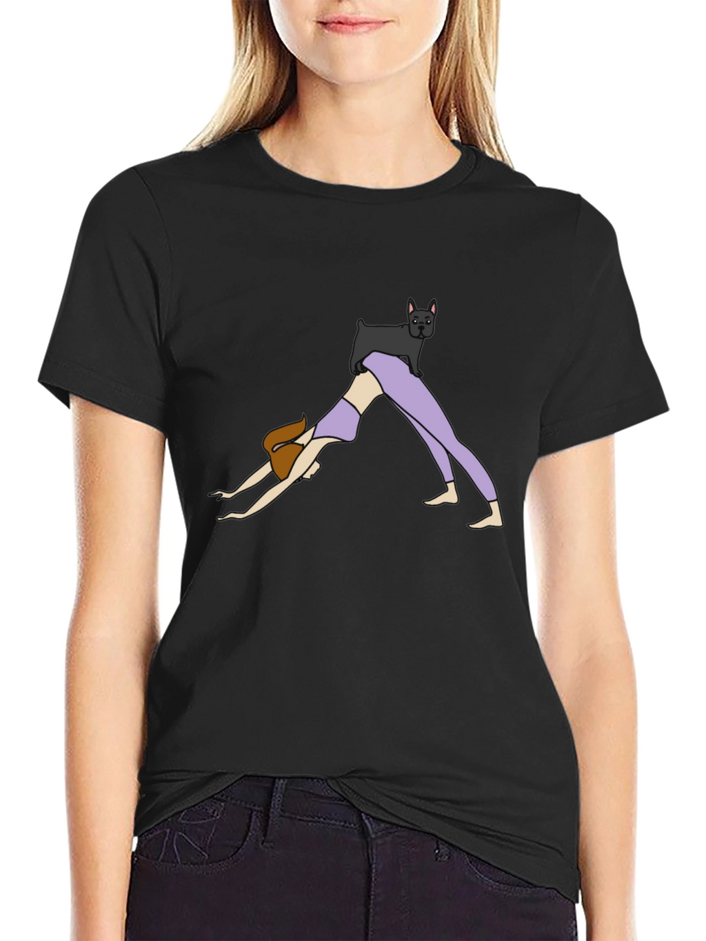 Yoga Dog T-Shirt - Downward Dog Pose Tee