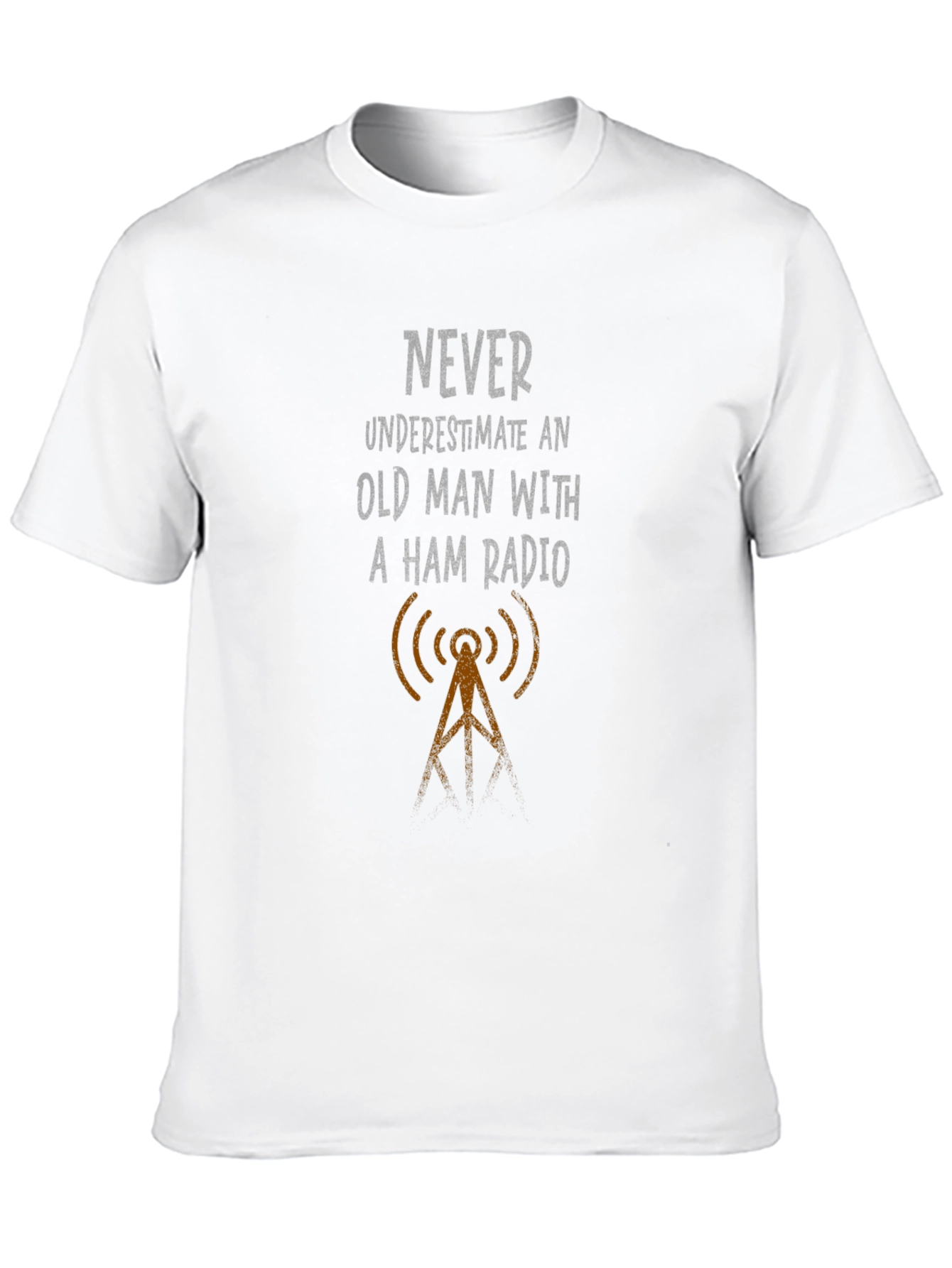 Ham Radio Old Man Graphic T-Shirt