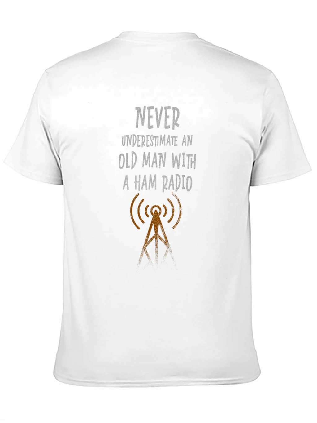 Ham Radio Old Man Graphic T-Shirt