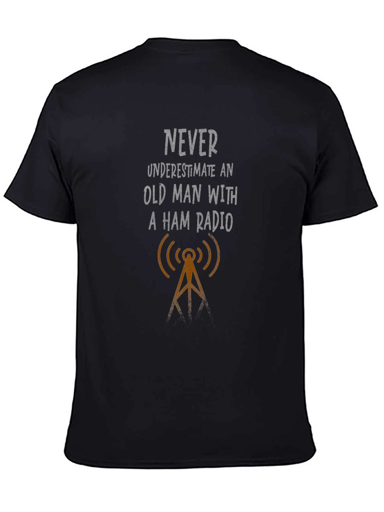 Ham Radio Old Man Graphic T-Shirt