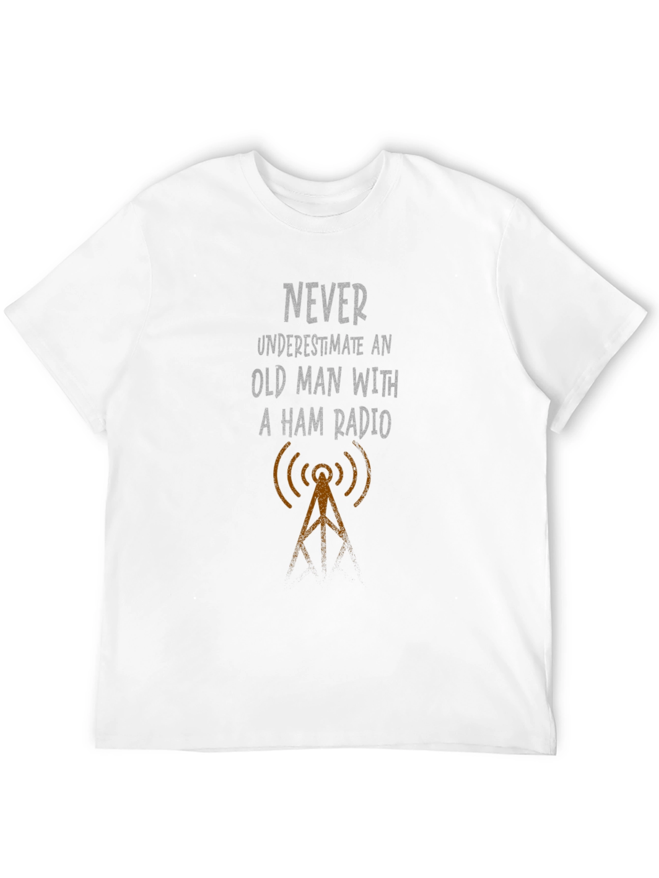 Ham Radio Old Man Graphic T-Shirt