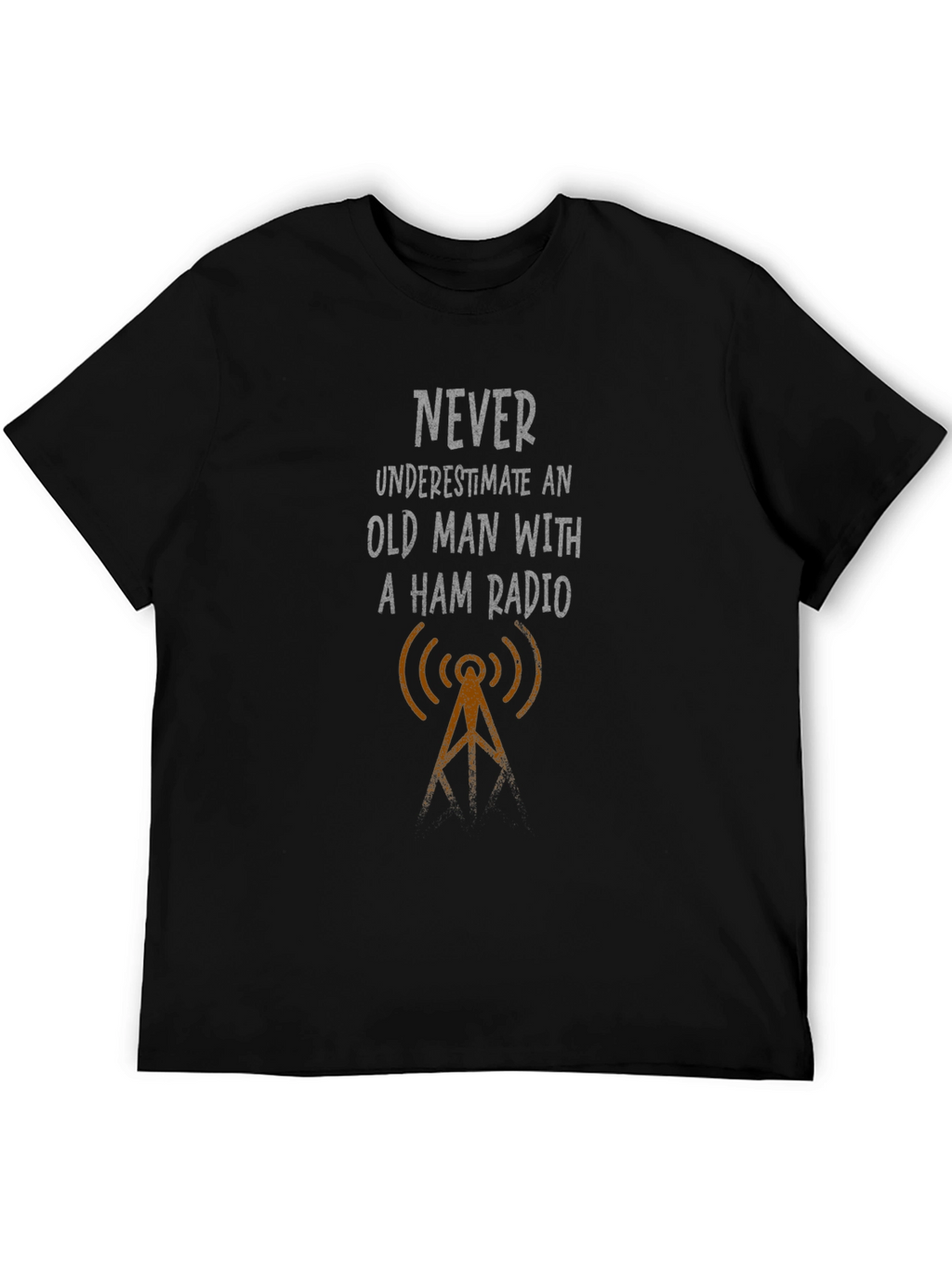 Ham Radio Old Man Graphic T-Shirt