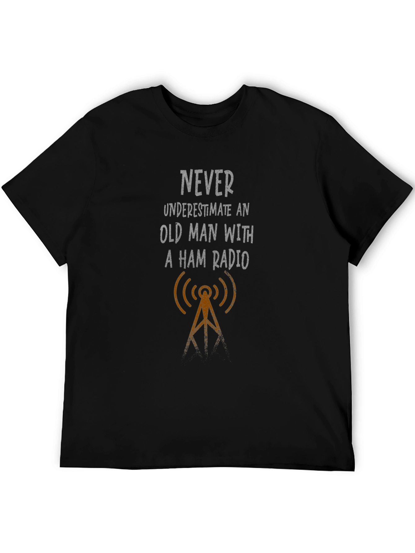 Ham Radio Old Man Graphic T-Shirt
