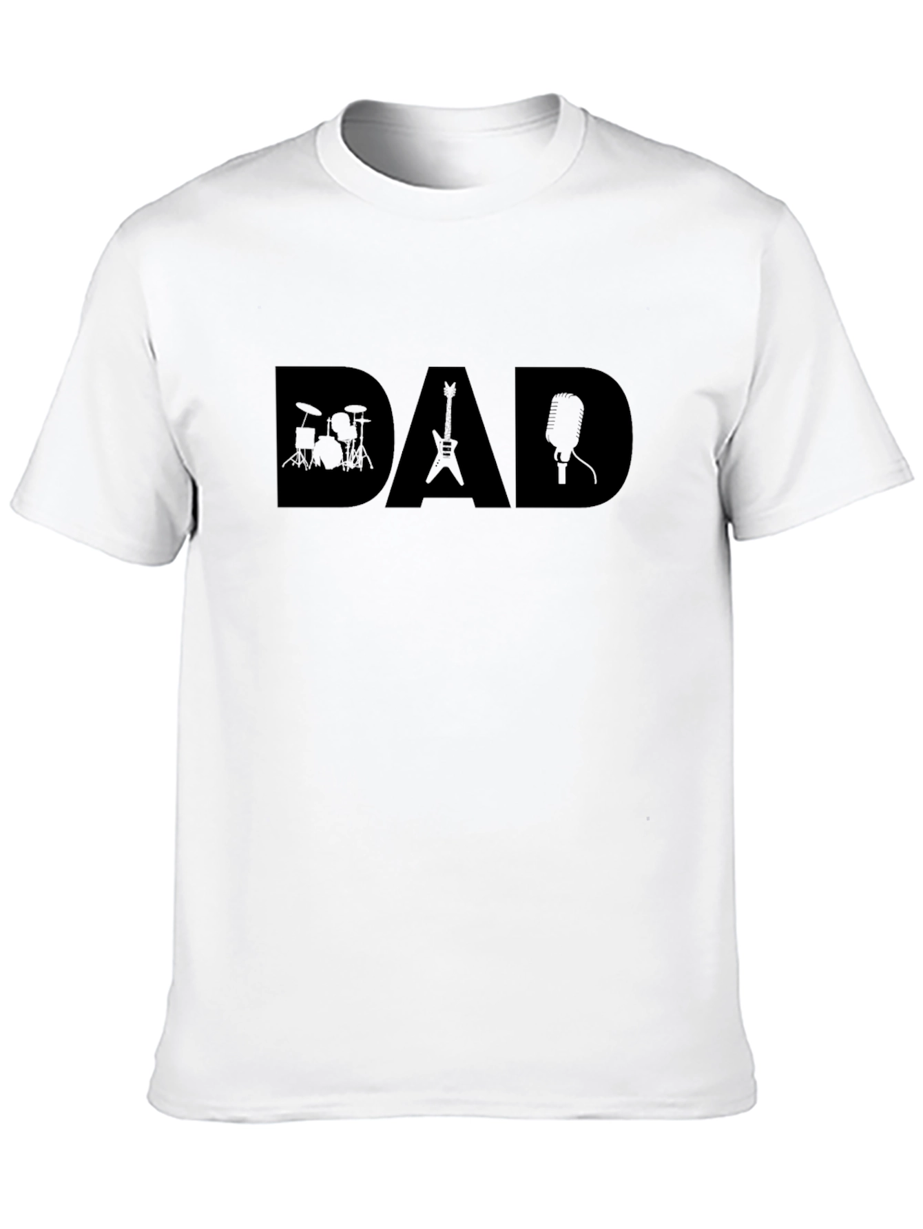Rockstar Dad Graphic T-Shirt - Musician Fathers Day Gift