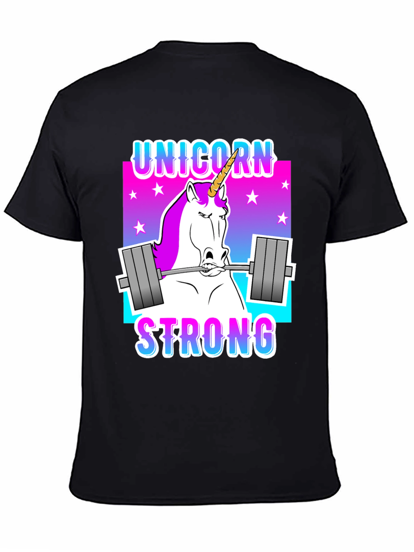 Unicorn Strong Graphic Tee - Fitness Gym Shirt