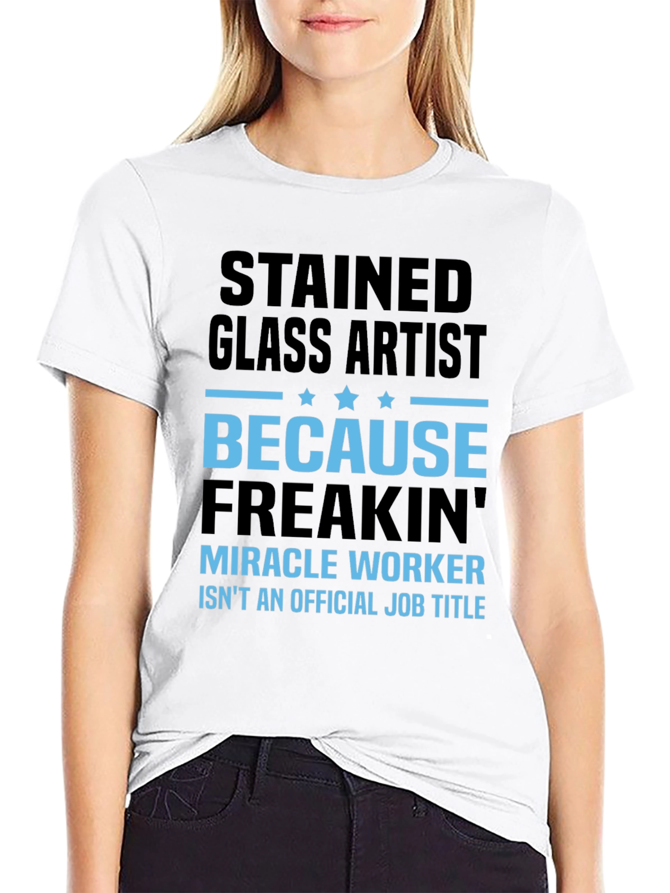 Stained Glass Artist Funny Job Title T-Shirt