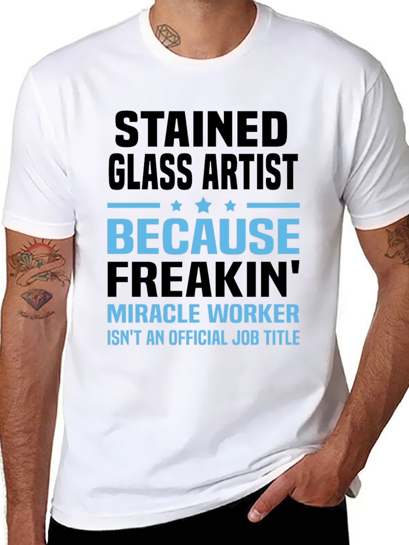 Stained Glass Artist Funny Job Title T-Shirt