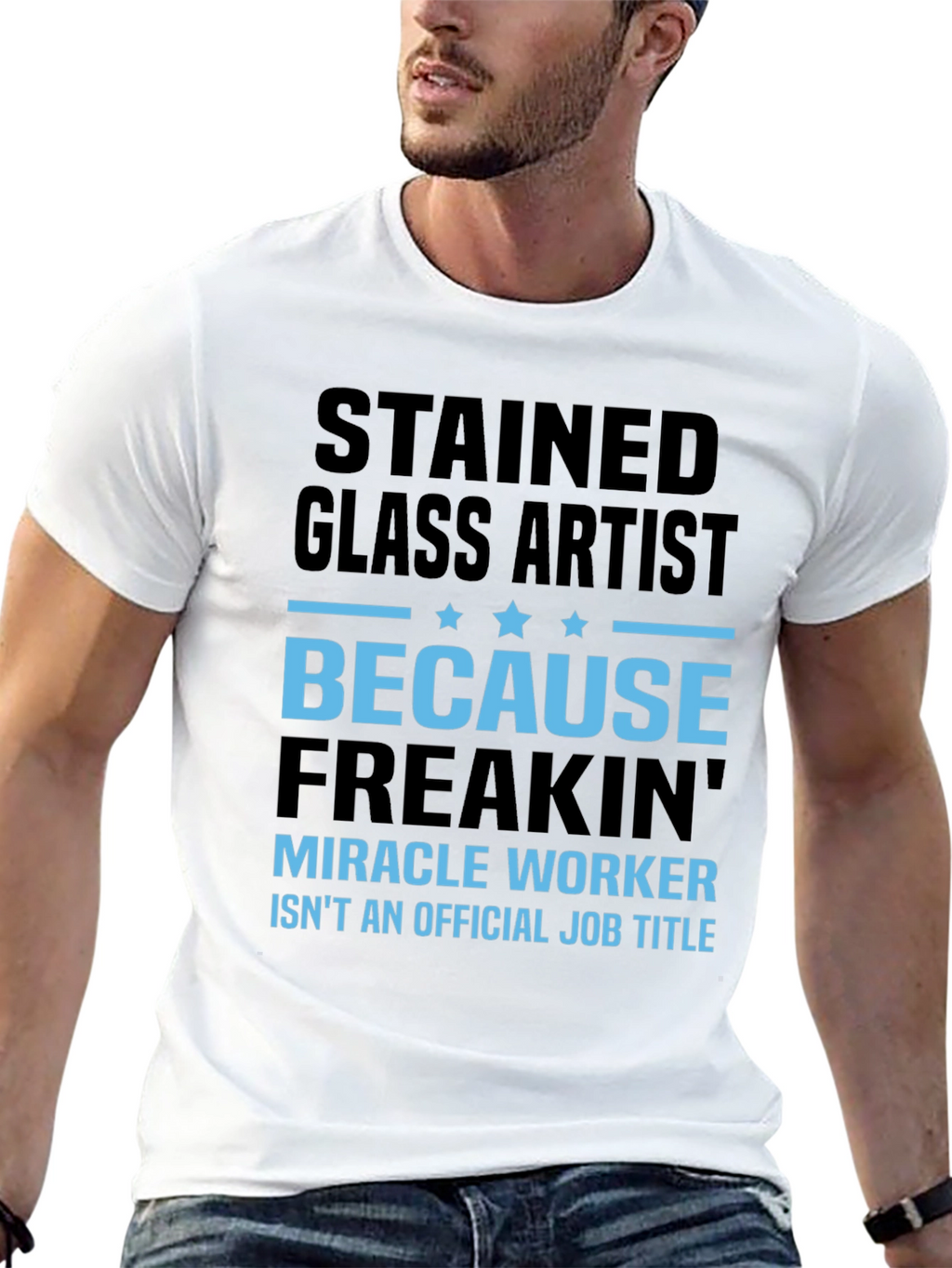 Stained Glass Artist Funny Job Title T-Shirt