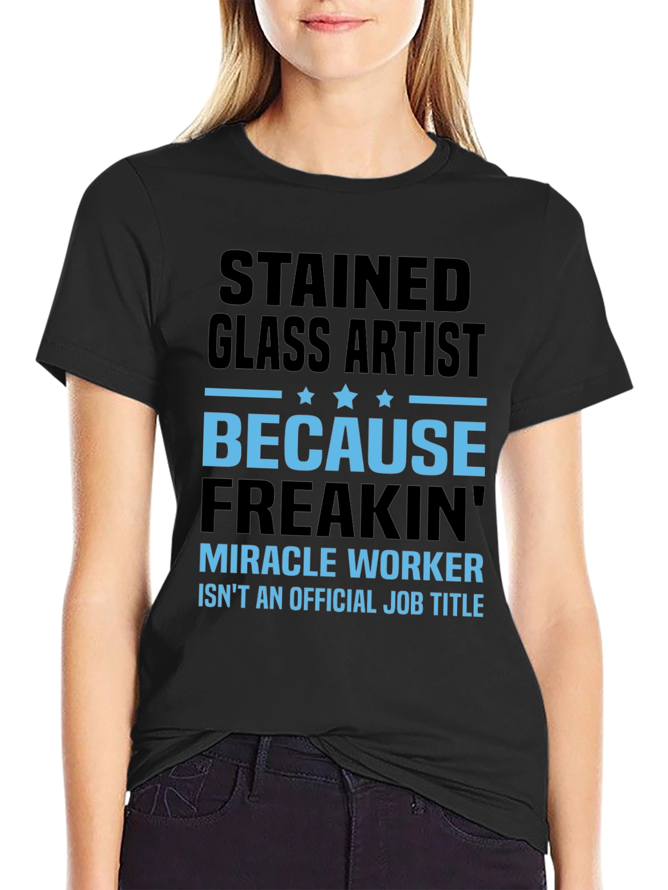 Stained Glass Artist Funny Job Title T-Shirt