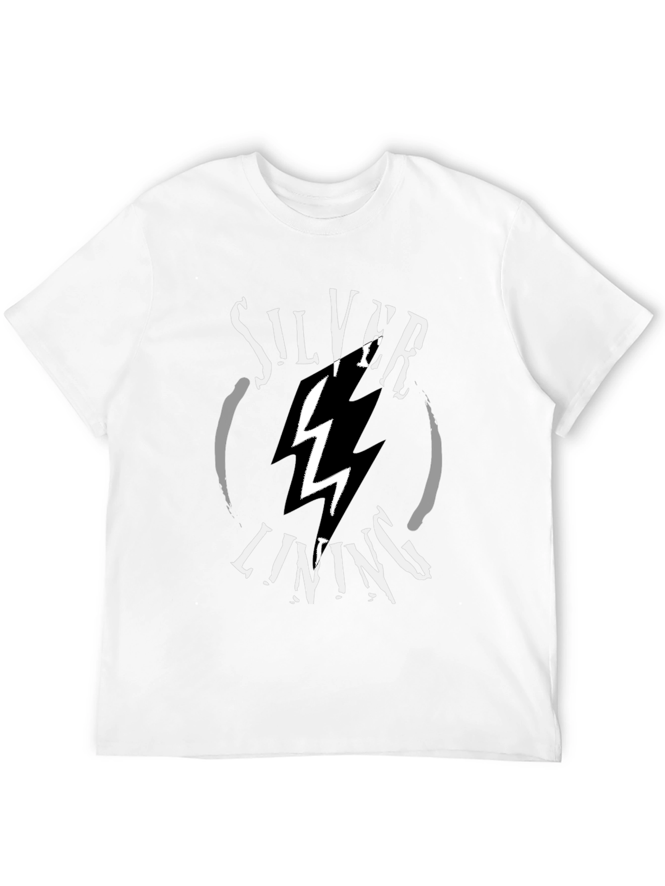 Silver Lining Graphic T-Shirt - Black