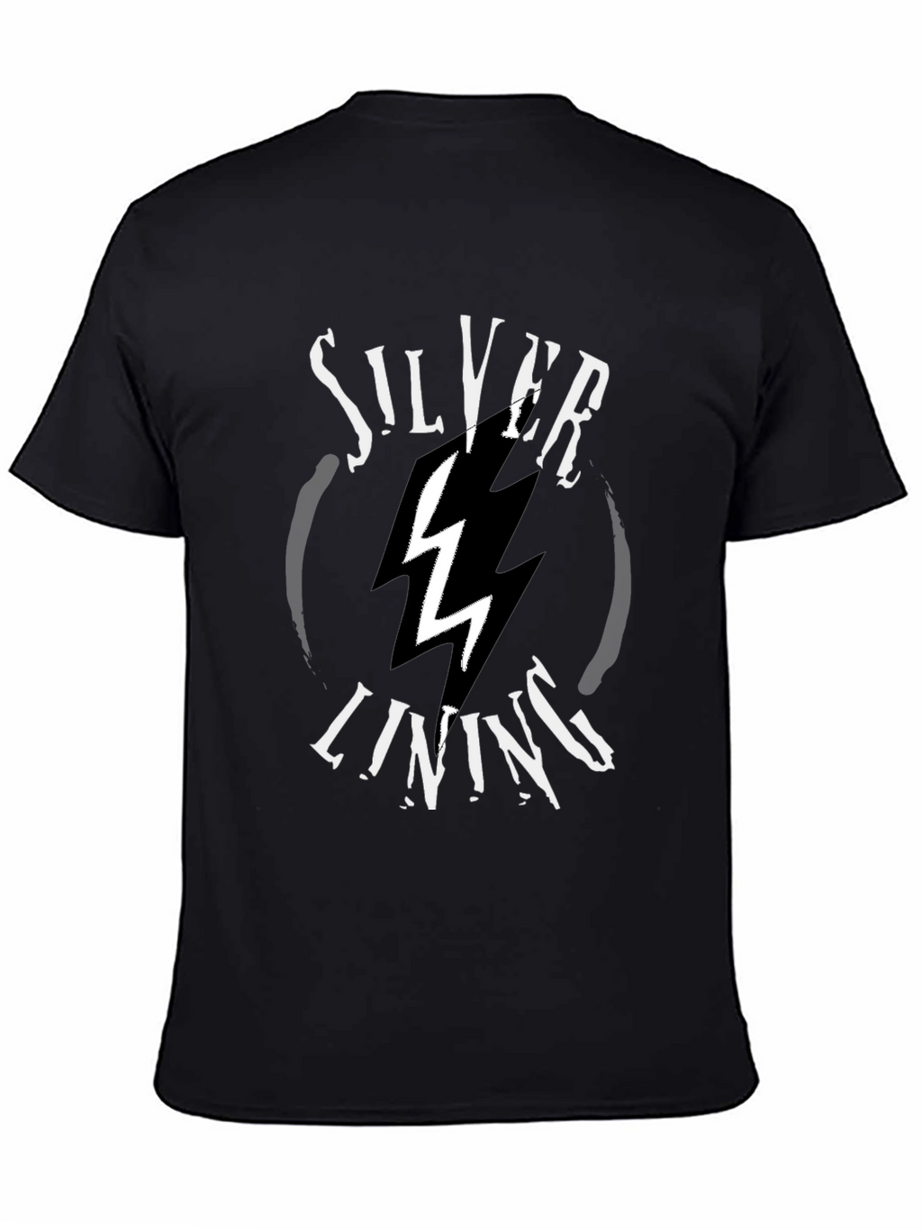 Silver Lining Graphic T-Shirt - Black